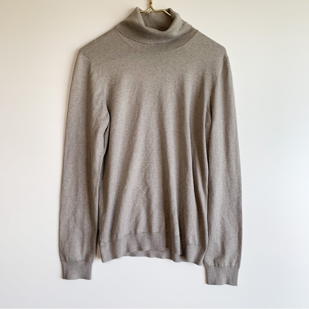 Lauren Ralph Lauren Silk Blend Turtle Neck Top